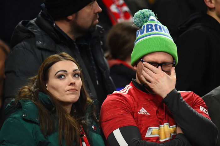 절망한 맨유 팬. 맨체스터|AFP 연합뉴스