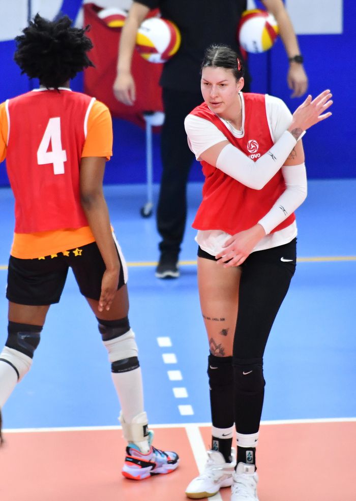 지난해 트라아이웃에 참가했던 존슨의 모습.제공 | 한국배구연맹