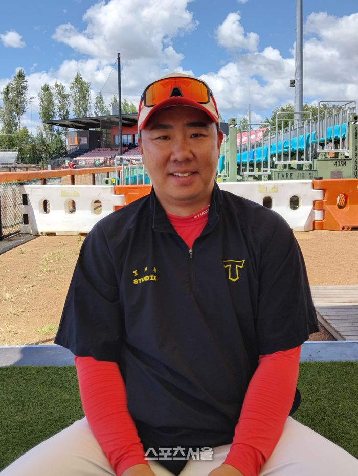 KIA 이범호 신임 감독이 13일 인터뷰에 응했다. 캔버라 | 장강훈기자. zzang@sportsseoul.com