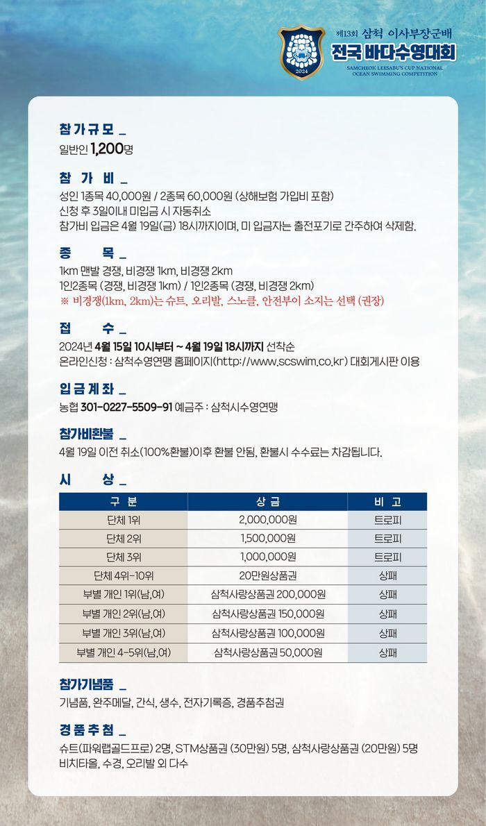 사진|삼척수영연맹