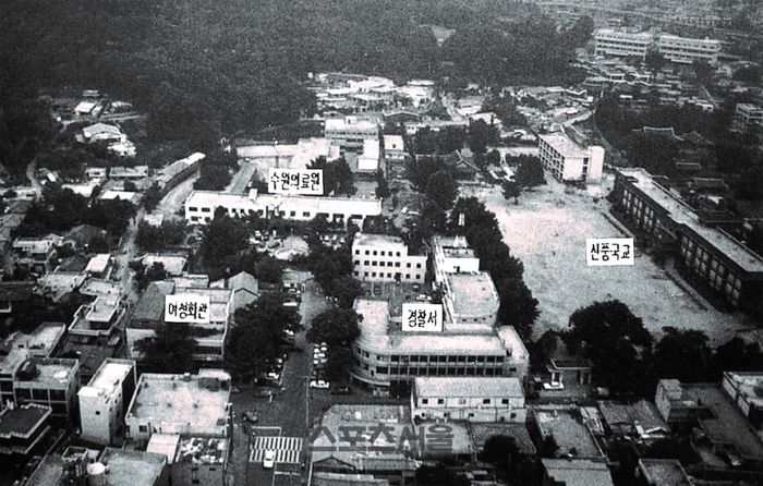 1989년까지 경기도립병원, 신풍초등학교 등으로 사용된 화성행궁. 제공=수원시