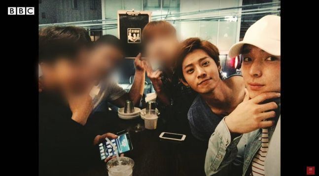 영국 BBC 방송의 다큐멘터리 ‘버닝썬:K팝 스타들의 비밀 대화방을 폭로한 여성들의 이야기’. 사진 | BBC 유튜브 캡처