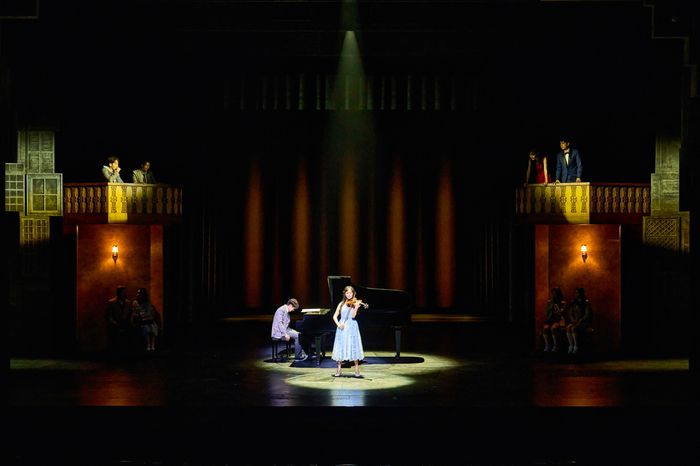 김희재가 오는 25일까지 펼쳐지는 뮤지컬 ‘4월은 너의 거짓말’에서 주인공 ‘아리마 코세이’ 역을 맡았다. 사진 | EMK뮤지컬컴퍼니