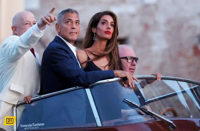 배우 조지 클루니(왼쪽)와 아말 클루니 부부. 사진 | 페이지식스