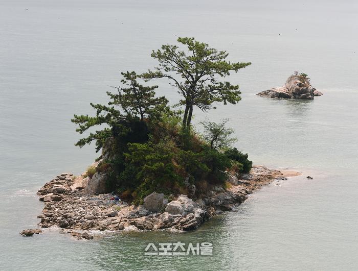 거금대교에서 바라보는 풍광은 사치스러울 정도로 아름답다. 무인도마저 한폭의 그림처럼 보인다. 이주상기자 rainbow@sportsseoul.com