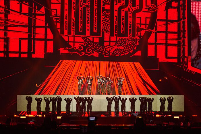 19일 엔시티 127 네 번째 단독 콘서트 ‘엔시티 127 4TH 투어 ‘네오 시티 – 더 모멘텀’’이 열린 서울 구로구 고척스카이돔. 사진 | SM