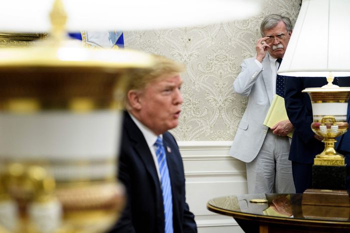 도널드 트럼프 미국 대통령이 회의하고 있다. 사진 | AFP 연합뉴스