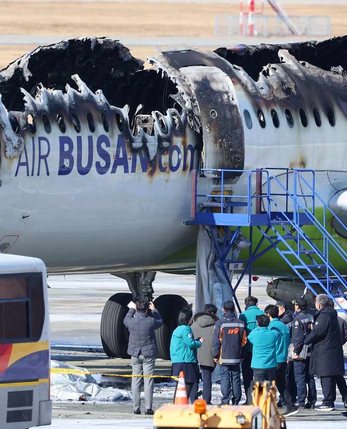 동체 윗부분 전소. 2025.1.29 연합뉴스