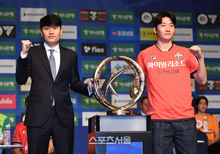 강원FC 정경호 감독, 김동현.