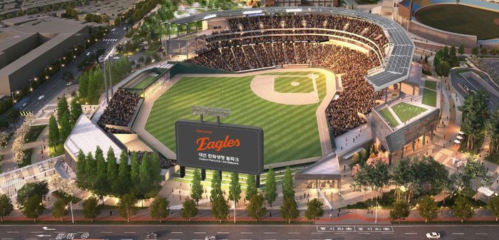 한화 새 구장 ‘대전 한화생명 볼파크’ 이미지. 사진 | 한화 이글스