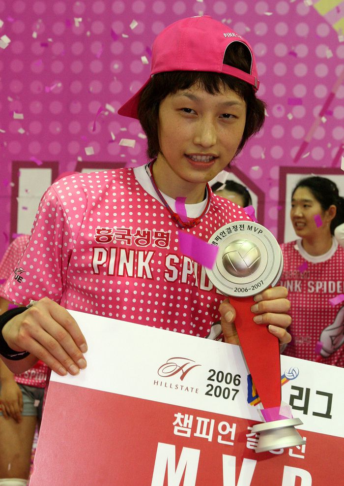 2005년 신인 시절의 김연경.연합뉴스