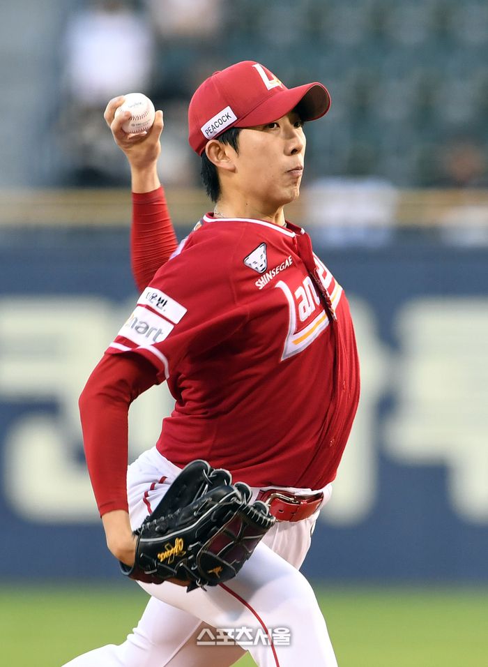 SSG 시절 오원석의 모습. 잠실 | 박진업 기자 upandup@sportsseoul.com