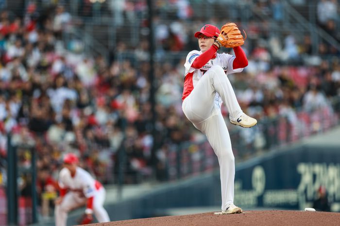 KIA 선발 양현종이 25일 광주-기아 챔피언스 필드에서 열린 2025 KBO리그 LG전에서 역투하고 있다. 사진 | KIA 타이거즈