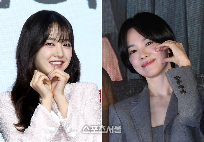 박보영(왼쪽)과 송혜교. 사진 | 스포츠서울 DB