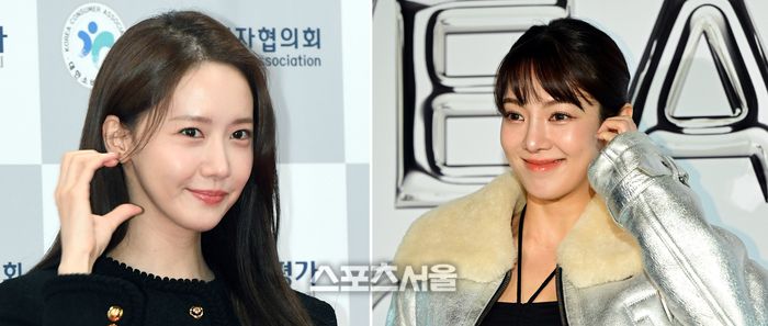 윤아(왼쪽)와 효연. 사진 | 스포츠서울 DB