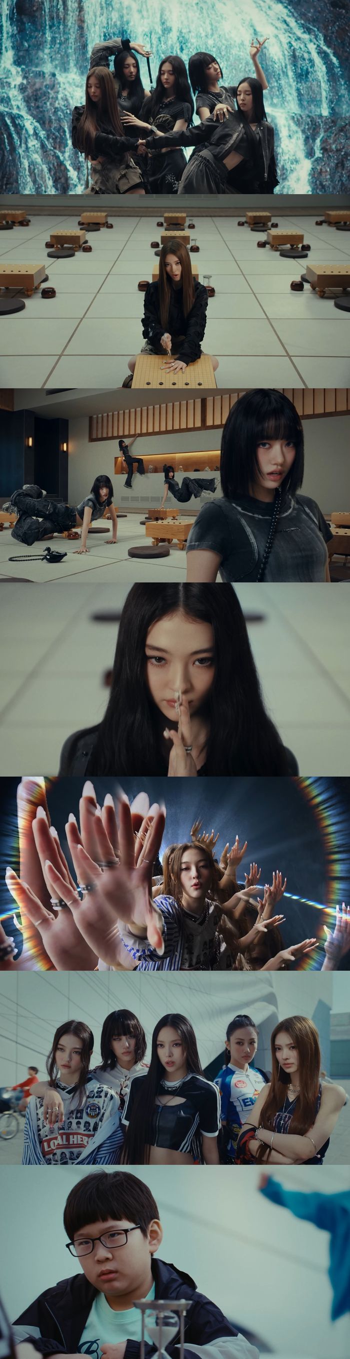 미야오(MEOVV) ‘핸즈 업(HANDS UP)’. 사진 | ‘핸즈 업(HANDS UP)’ 뮤직비디오 캡처