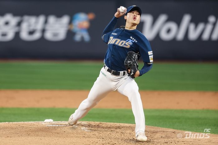 목지훈은 7일 수원 KT전에서 커브 구사율을 늘려, KT 타자들의 방망이를 헛돌게 했다. 사진 | NC 다이노스
