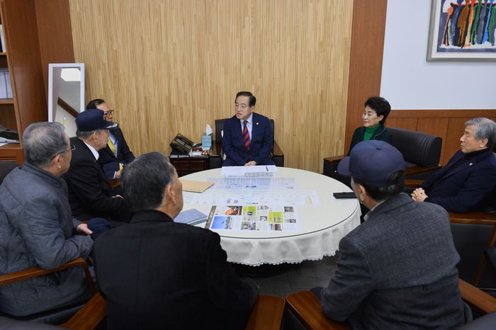 보훈단체와 간담회 모습(2023.03.09)  사진|속초시청