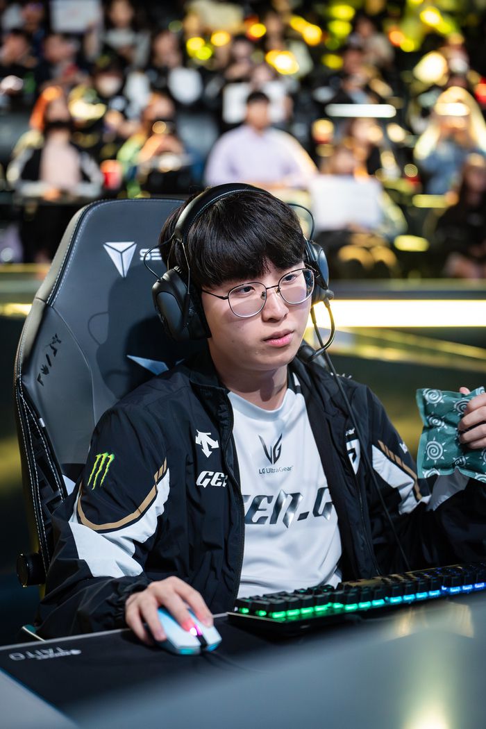 ‘기인’ 김기인이 16일 서울 종로구 롤 파크에서 열린 2025 LCK 정규시즌 2라운드 DNF전을 준비하고 있다. 사진 | 라이엇 게임즈