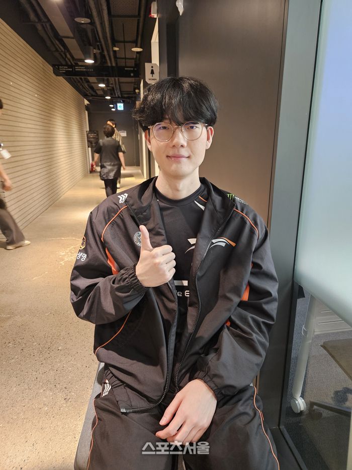 ‘바이퍼’ 박도현이 18일 서울 종로구 롤 파크에서 열린 2025 LCK 정규시즌 DN프릭스전 승리 후 스포츠서울과 만나 인터뷰하고 있다. 종로 | 강윤식 기자 skywalker@sportsseoul.com