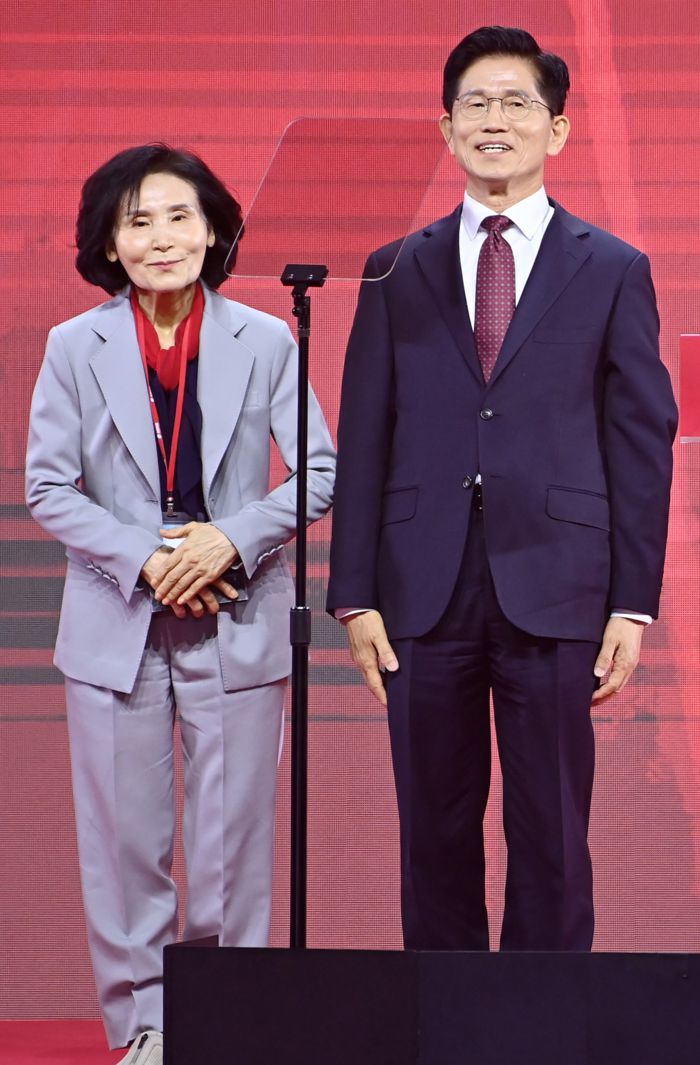 김문수 후보 설난영 여사. 2025.5.3 연합뉴스