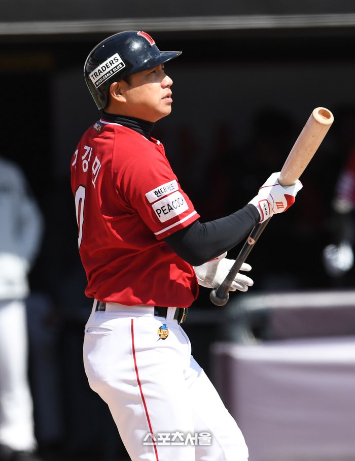 SSG 김강민. 26일 수원 KT위즈파크에서 열린 2023 KBO리그 KT와 시범경기. 수원 | 박진업기자 upandup@sportsseoul.com