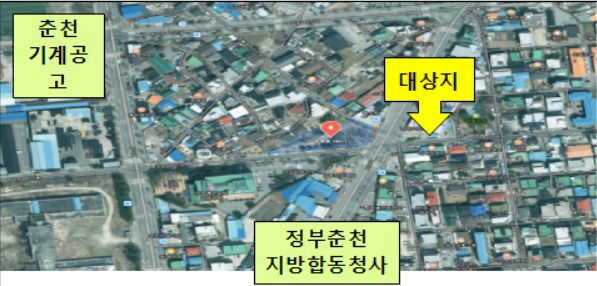 2025년 생활정원 조성사업 위치도.  사진|춘천시청