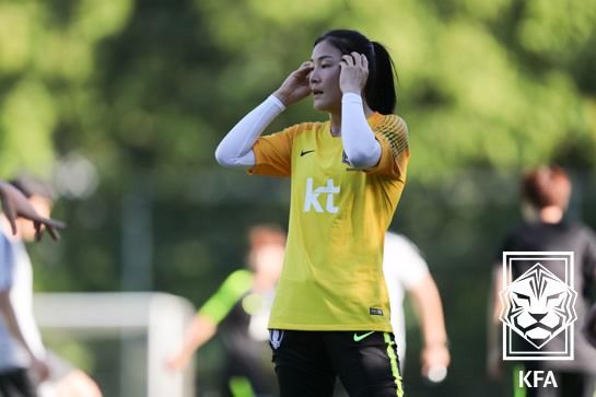 대표팀 시절 윤영글. 사진 | 대한축구협회