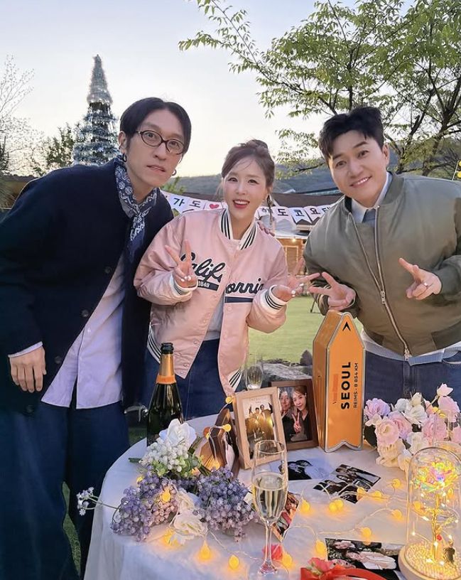 코요태 빽가, 신지, 김종민(왼쪽부터). 사진 | 신지 SNS