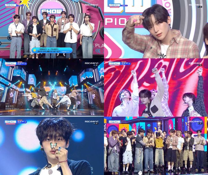 크래비티. 사진 | MBC에브리원, MBC M ‘쇼! 챔피언’ 방송 화면