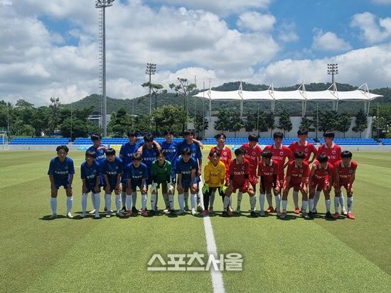 유소년 축구 선수단 모습