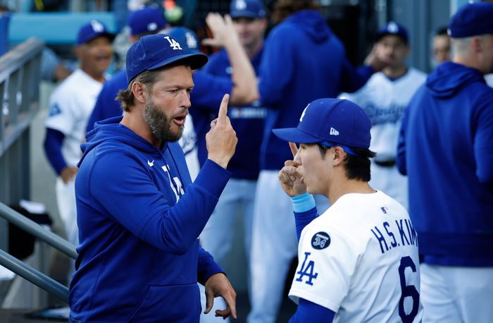 김혜성과 커쇼. AP