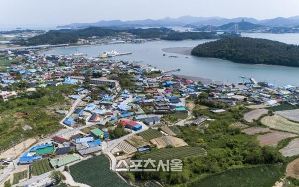 문내면 서하마을 전경