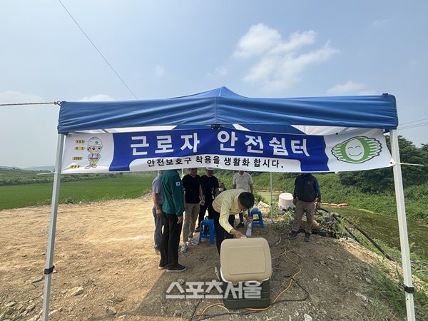 폭염 대비 안전관리 실태 점검 모습 = 전남도 제공