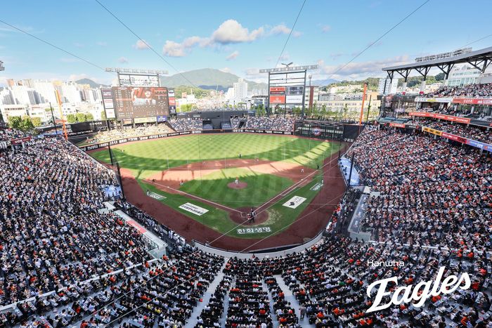 14일 대전 한화생명 볼파크에서 열린 2025 KBO리그 LG-한화전이 매진됐다. 사진 | 한화 이글스