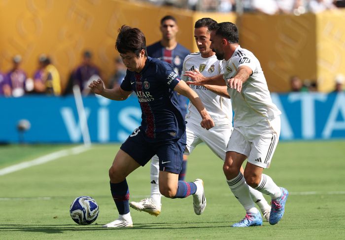 레알 마드리드전에 교체 출전한 이강인.로이터연합뉴스