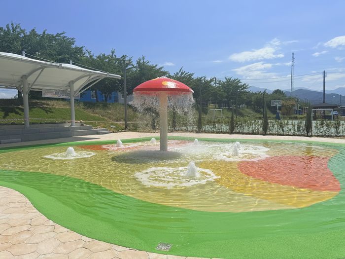 전천 물놀이장 전경.  사진|동해시청