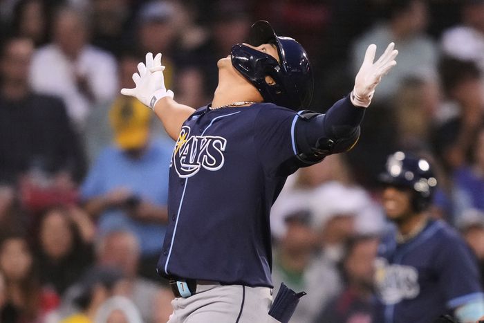 김하성은 20일(한국시간) 미국 플로리다주 탬파 조지 M. 스타인브레너 필드에서 열린 2025 메이저리그(ML) 볼티모어전 8번 유격수로 선발 출전해 2안타 1득점 1도루를 기록했다. 사진 | AP 연합뉴스