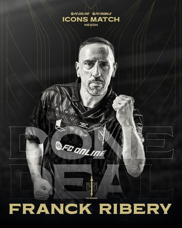 프랑스 출신의 전설적인 윙어 프랑크 리베리가 2025 아이콘매치를 통해 그라운드로 깜짝 복귀한다. 사진 | 넥슨