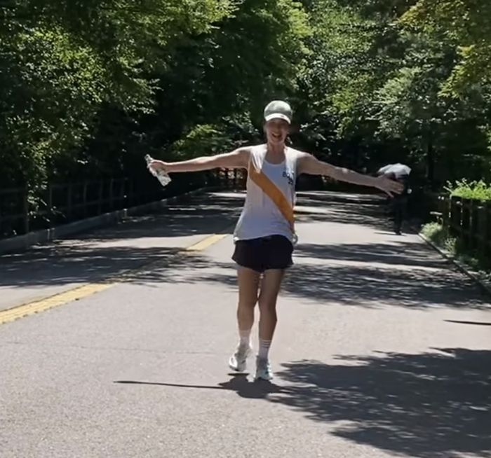 션에게 달려가는 정혜영. 션 인스타그램.