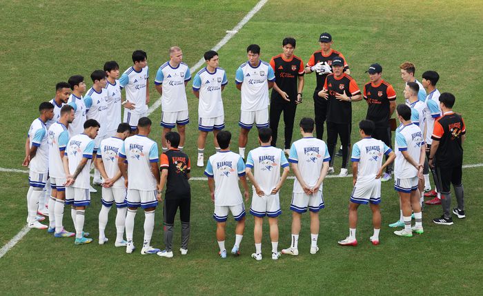 뉴캐슬전 앞둔 팀K리그. 사진 | 수원=연합뉴스