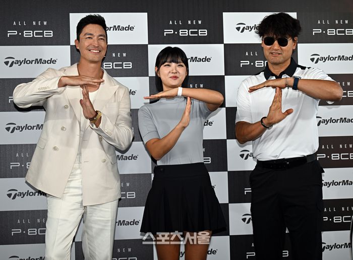 다니엘 헤니, 골프라노, 박찬호(왼쪽부터)가 포토월을 소화하고 있다. 이주상기자 rainbow@sportsseoul.com