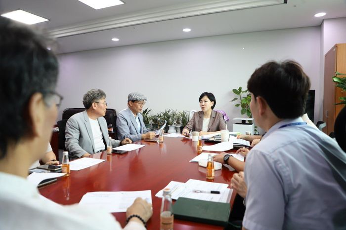 지난달 29일 전현희 의원실에서 가진 사전미팅 모습