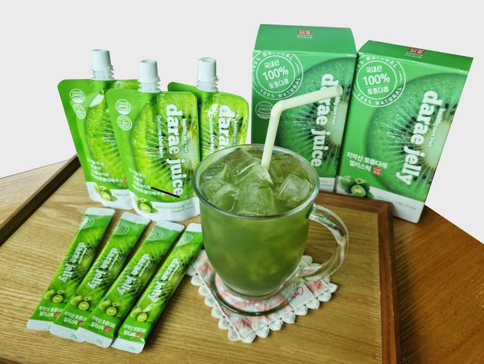 원주 다래를 활용한 가공식품.  사진|원주시청