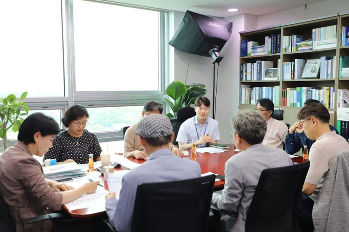 지난달 29일 전현희 의원실에서 가진 사전미팅 모습