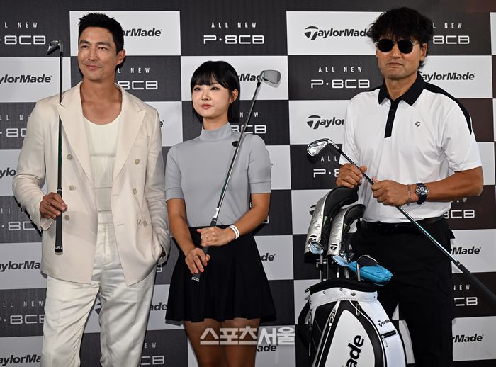 다니엘 헤니, 골프라노, 박찬호(왼쪽부터)가 포토월을 소화하고 있다. 이주상기자 rainbow@sportsseoul.com