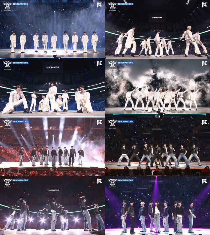 제로베이스원. 사진 | ‘KCON LA 2025’ 방송화면 갈무리