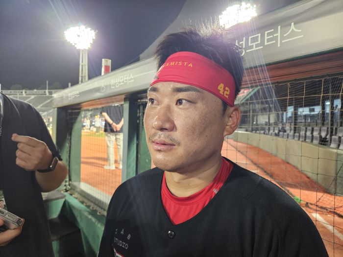 KIA 김태군이 5일 사직구장에서 열린 2025 KBO리그 롯데전 승리 후 수훈선수 인터뷰에 나섰다. 사직 | 김동영 기자 raining99@sportsseoul.com