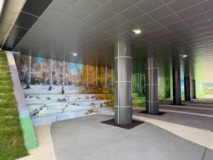 평창올림픽플라자 벽화.  사진|평창군청