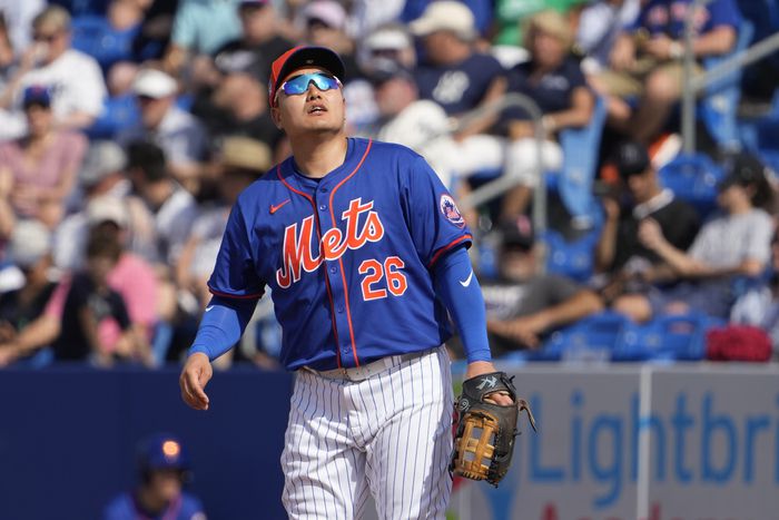 지난해 뉴욕 메츠에서 뛰던 시절 최지만의 모습. 사진 | AP 연합뉴스